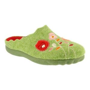Flexus Spring Step Green Wildflower Slipper / Clog